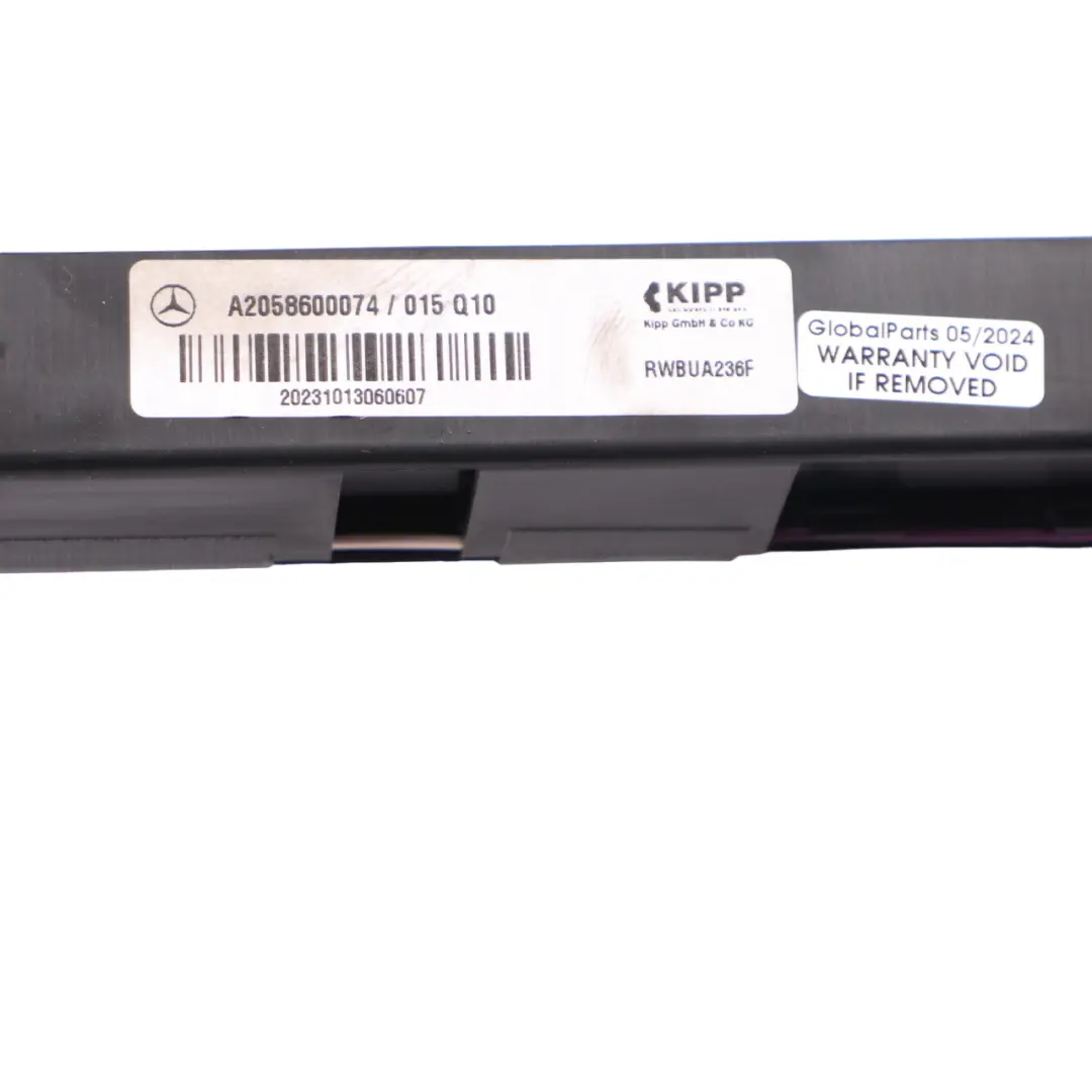 Deflector Draught Wind Shield Trim Panel to Mercedes A205 Wind with Part number A2058600074 Mercedes A205 Wind Deflector Draught Wind Shield Trim Panel - SKU A2058600074 - Part number A2058600074