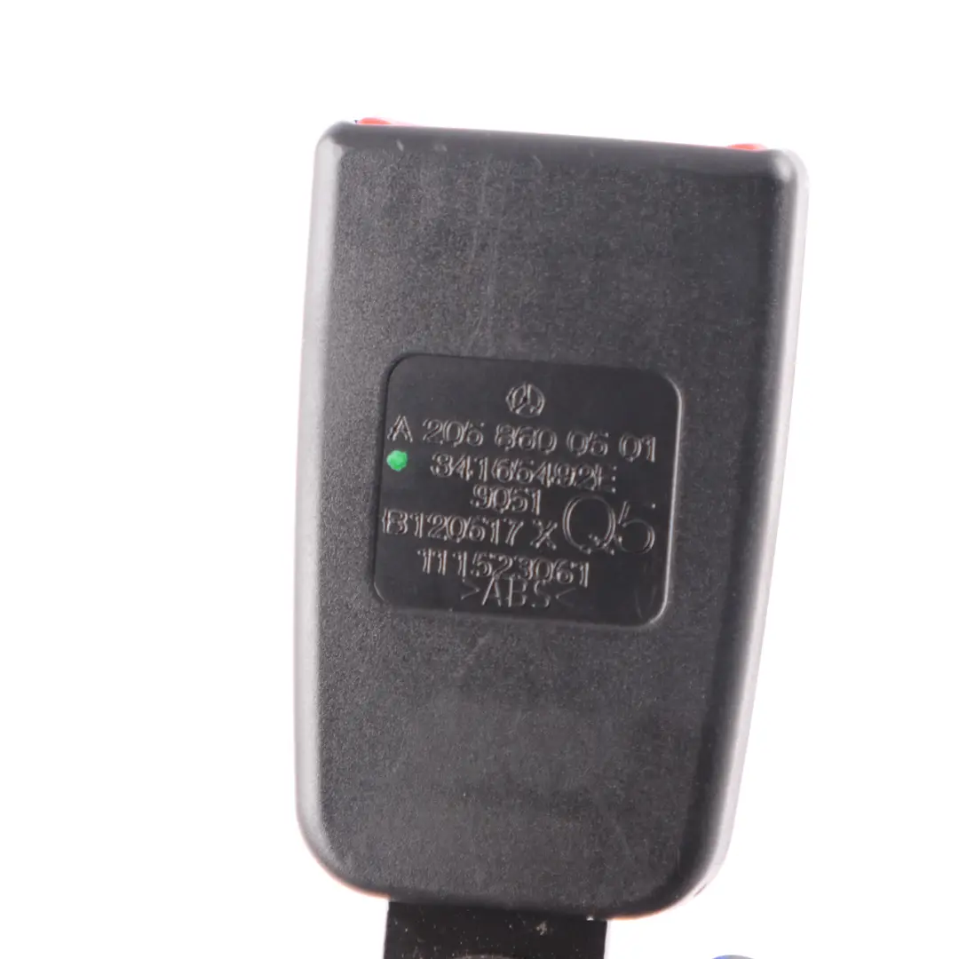 Belt Buckle Mercedes C205 C238 Rear Right O/S Latch to Seat with Part number A2058600501 Seat Belt Buckle Mercedes C205 C238 Rear Right O/S Latch - SKU A2058600501 - Part number A2058600501