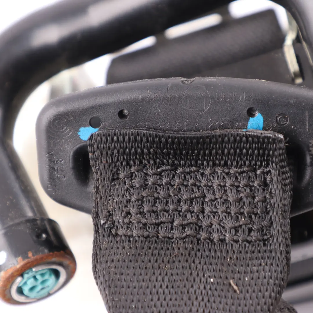 Mercedes W205 C238 Safety Seat Belt Passenger Rear Left N/S Black - SKU A2058600585 - Part number A2058600585