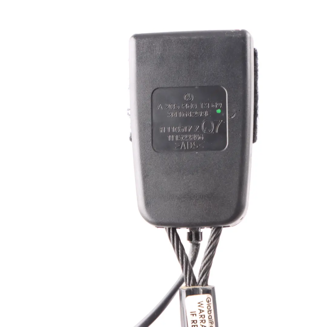 Mercedes W205 C205 Coupe Front Seat Belt Buckle Passenger Side - SKU A2058601369 - Part number A2058601369