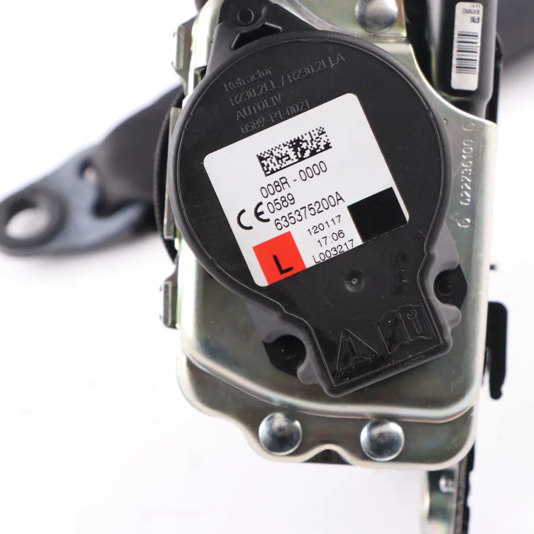 Mercedes C205 Coupe Ceinture de sécurité avant gauche noire - SKU A2058601501 - Numéro de pièce A2058601501