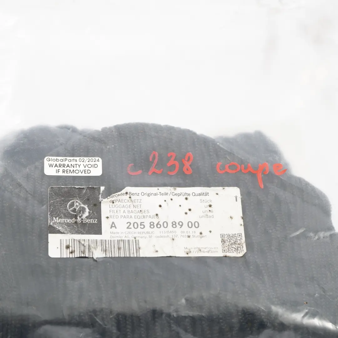 Mercedes A205 A238 Rete per bagagliaio - SKU A2058608900 - Numero di parte A2058608900