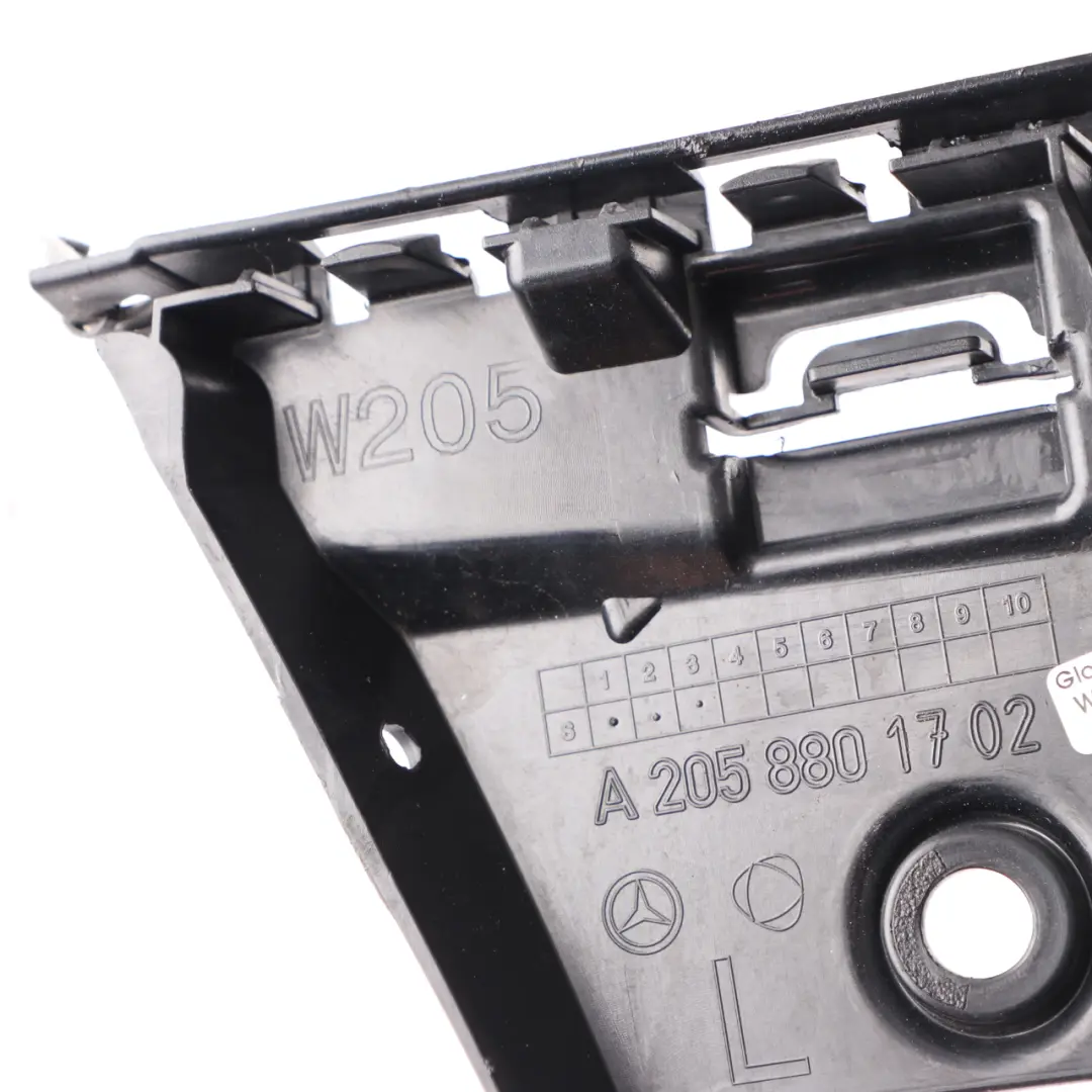 Bumper Support Mercedes W205 Rear Lateral Bracket Left N/S Guide - SKU A2058801702 - Part number A2058801702