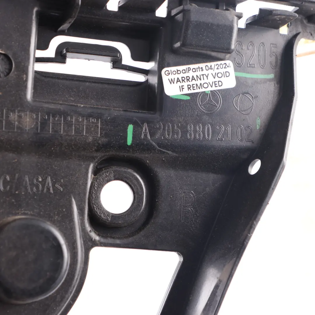  Bumper Mount Mercedes S205 Rear Bumper Right O/S Lateral Support - SKU A2058802102 - Part number A2058802102