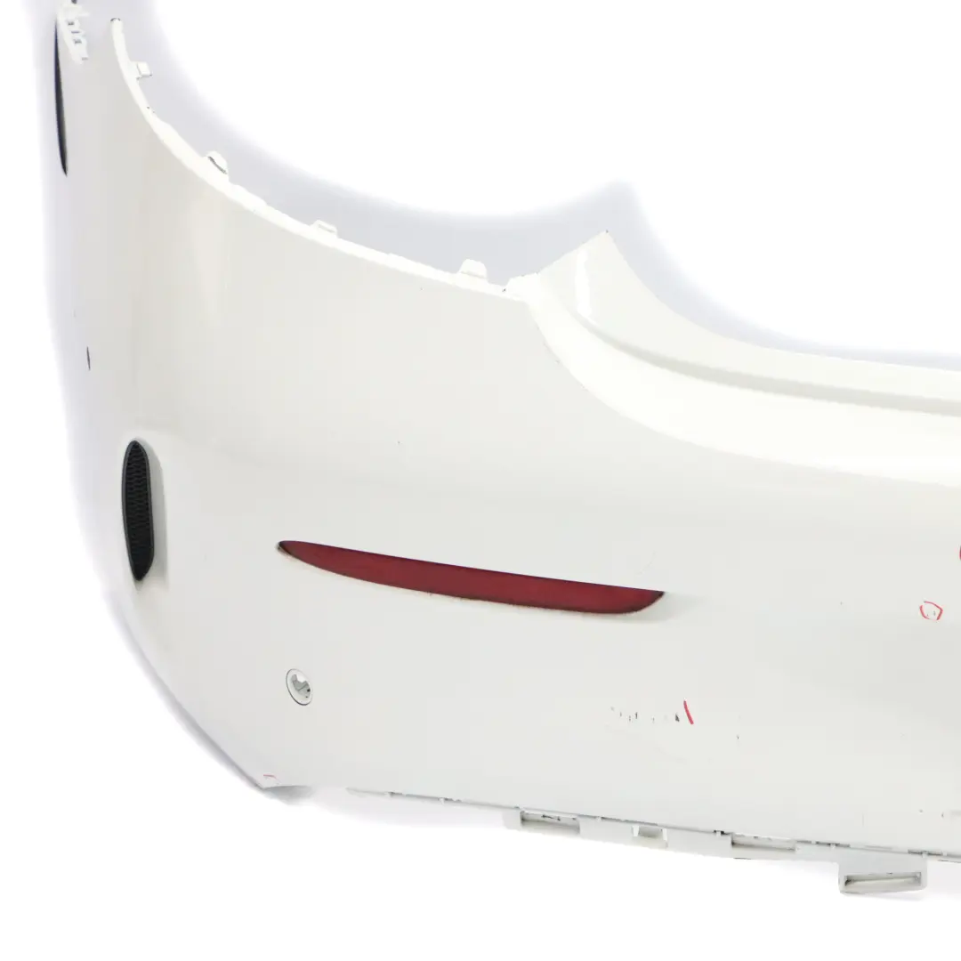 Bumper Rear Trim Panel Covering AMG Polar White - 149 to Mercedes C205 with Part number A2058808803 Mercedes C205 Bumper Rear Trim Panel Covering AMG Polar White - 149 - SKU A2058808803-POL - Part number A2058808803