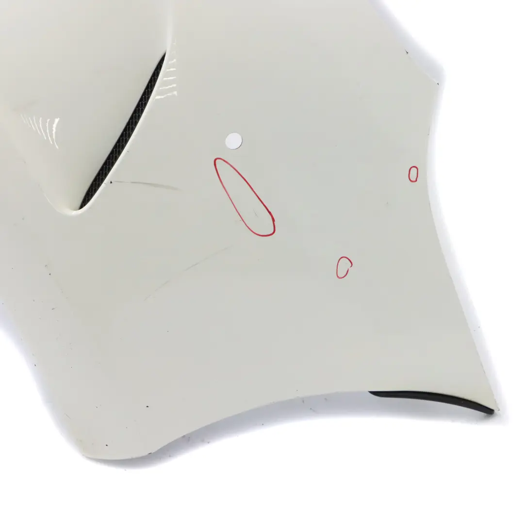 Bumper Rear Trim Panel Covering AMG Polar White - 149 to Mercedes C205 with Part number A2058808803 Mercedes C205 Bumper Rear Trim Panel Covering AMG Polar White - 149 - SKU A2058808803-POL - Part number A2058808803