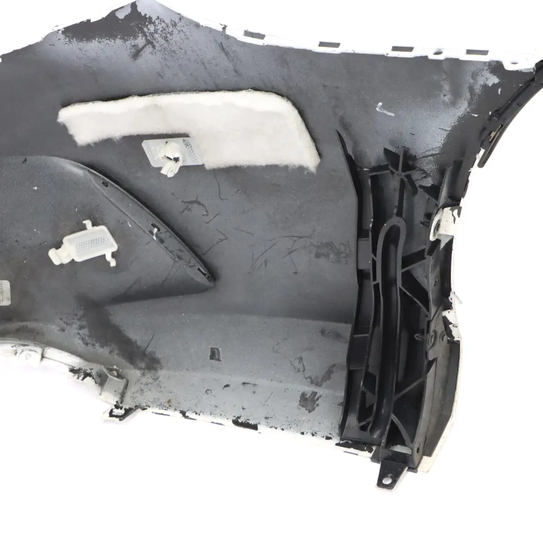 Bumper Rear Trim Panel Covering AMG Polar White - 149 to Mercedes C205 with Part number A2058808803 Mercedes C205 Bumper Rear Trim Panel Covering AMG Polar White - 149 - SKU A2058808803-POL - Part number A2058808803