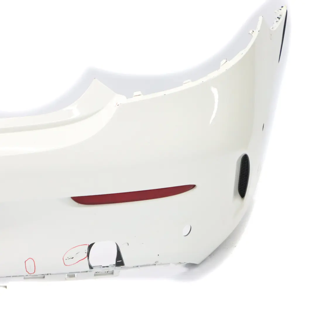 Mercedes C205 Bumper Rear Trim Panel Covering AMG Polar White - 149 - SKU A2058808803-POL - Part number A2058808803