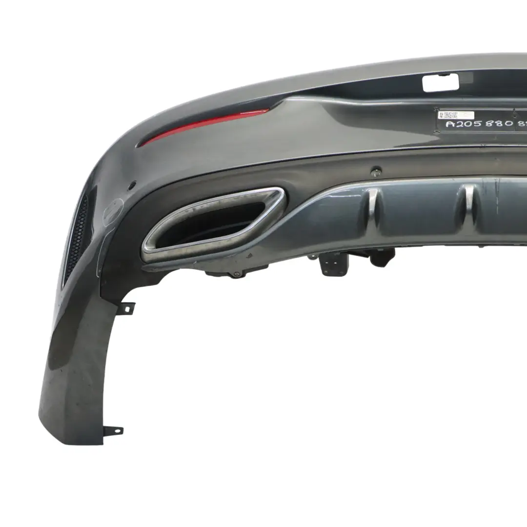 Mercedes A205 C205 Zderzak Tylny AMG Selenite Grey Szary Metalik - 992 - SKU A2058808803-SEL - Numer Części A2058808803