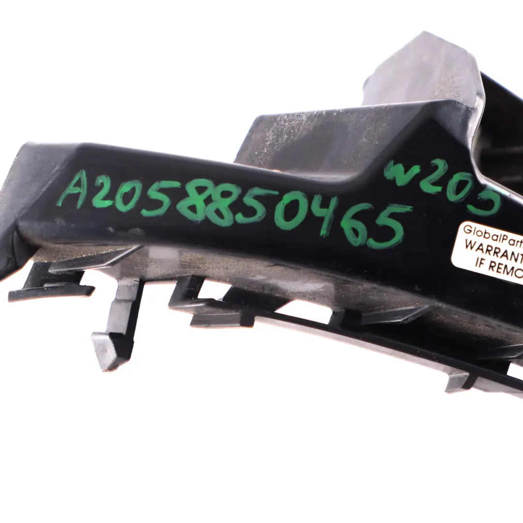 Bumper Mount Bracket Guide Support Right O/S to Mercedes W205 Rear with Part number A2058850465 Mercedes W205 Rear Bumper Mount Bracket Guide Support Right O/S - SKU A2058850465 - Part number A2058850465