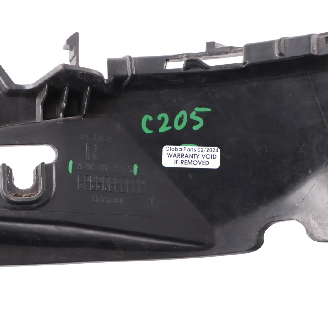 Mercedes C205 Coupé parachoques trasero derecho soporte de montaje - SKU A2058852265 - Número de pieza A2058852265