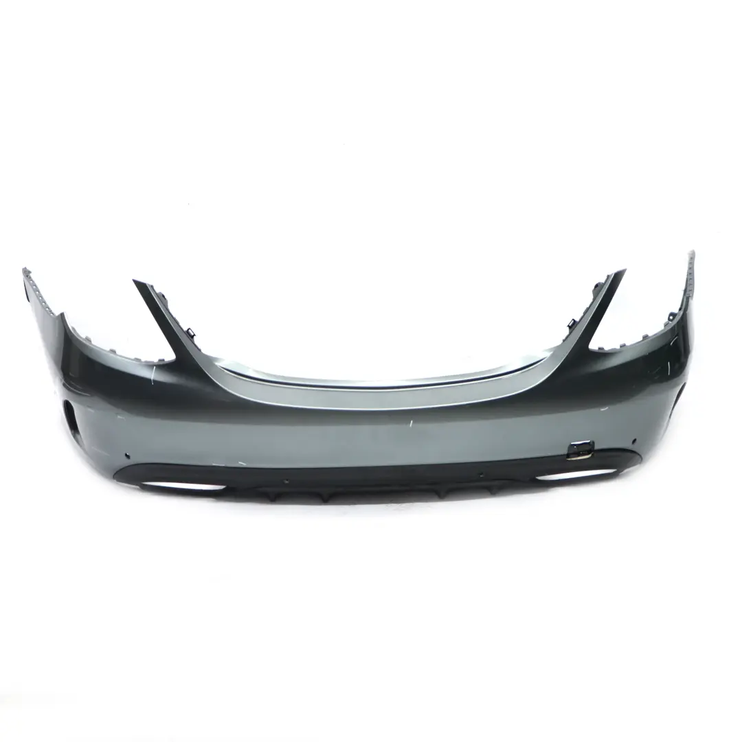 Bumper Rear Trim Panel Cover AMG Selenite Grey Metallic - 992 to Mercedes W205 with Part number A2058856038 Mercedes W205 Bumper Rear Trim Panel Cover AMG Selenite Grey Metallic - 992 - SKU A2058856038-SEL - Part number A2058856038