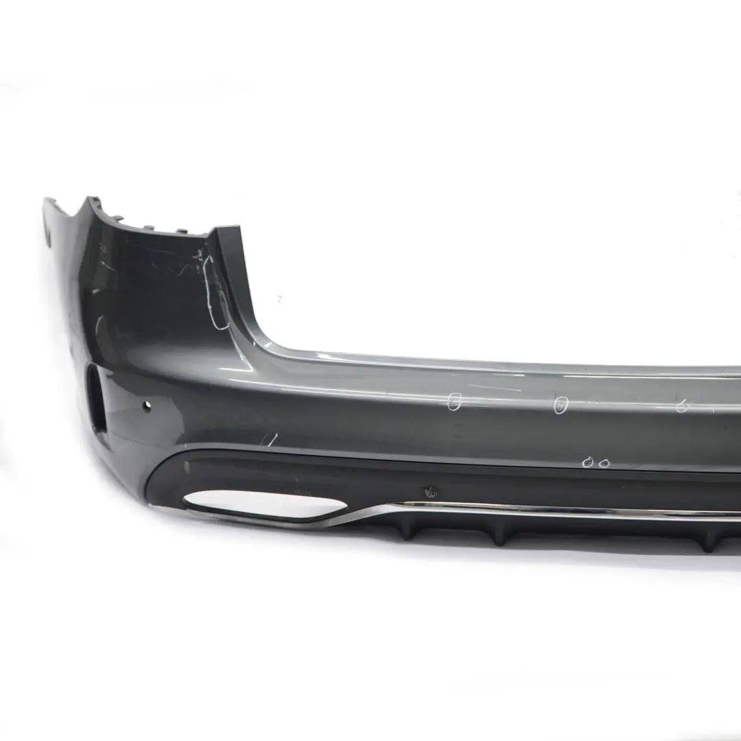 Mercedes S205 Bumper Rear Trim Panel Cover AMG Selenite Grey Metallic - 992 - SKU A2058853904-SEL1 - Part number A2058853904