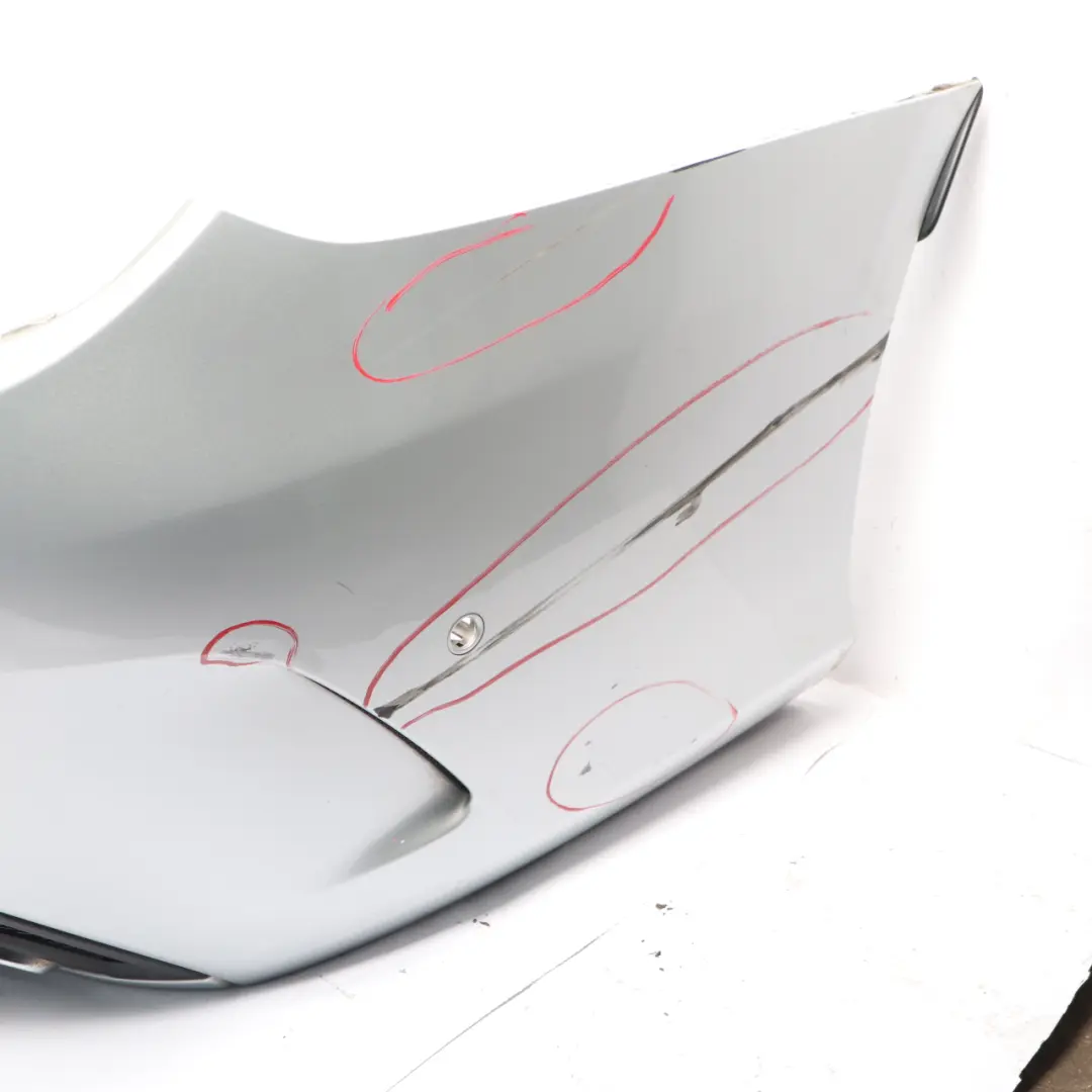 Bumper Rear Trim Panel AMG Iridium Silver Metallic - 775 to Mercedes W205 with Part number A2058856038 Mercedes W205 Bumper Rear Trim Panel AMG Iridium Silver Metallic - 775 - SKU A2058856038-IRS1 - Part number A2058856038