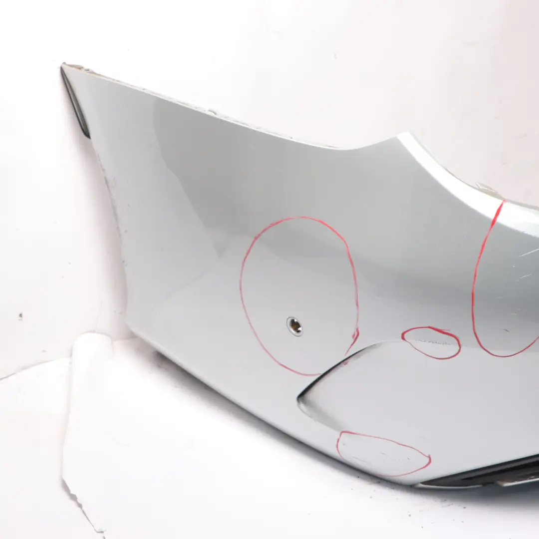 Bumper Rear Trim Panel AMG Iridium Silver Metallic - 775 to Mercedes W205 with Part number A2058856038 Mercedes W205 Bumper Rear Trim Panel AMG Iridium Silver Metallic - 775 - SKU A2058856038-IRS1 - Part number A2058856038