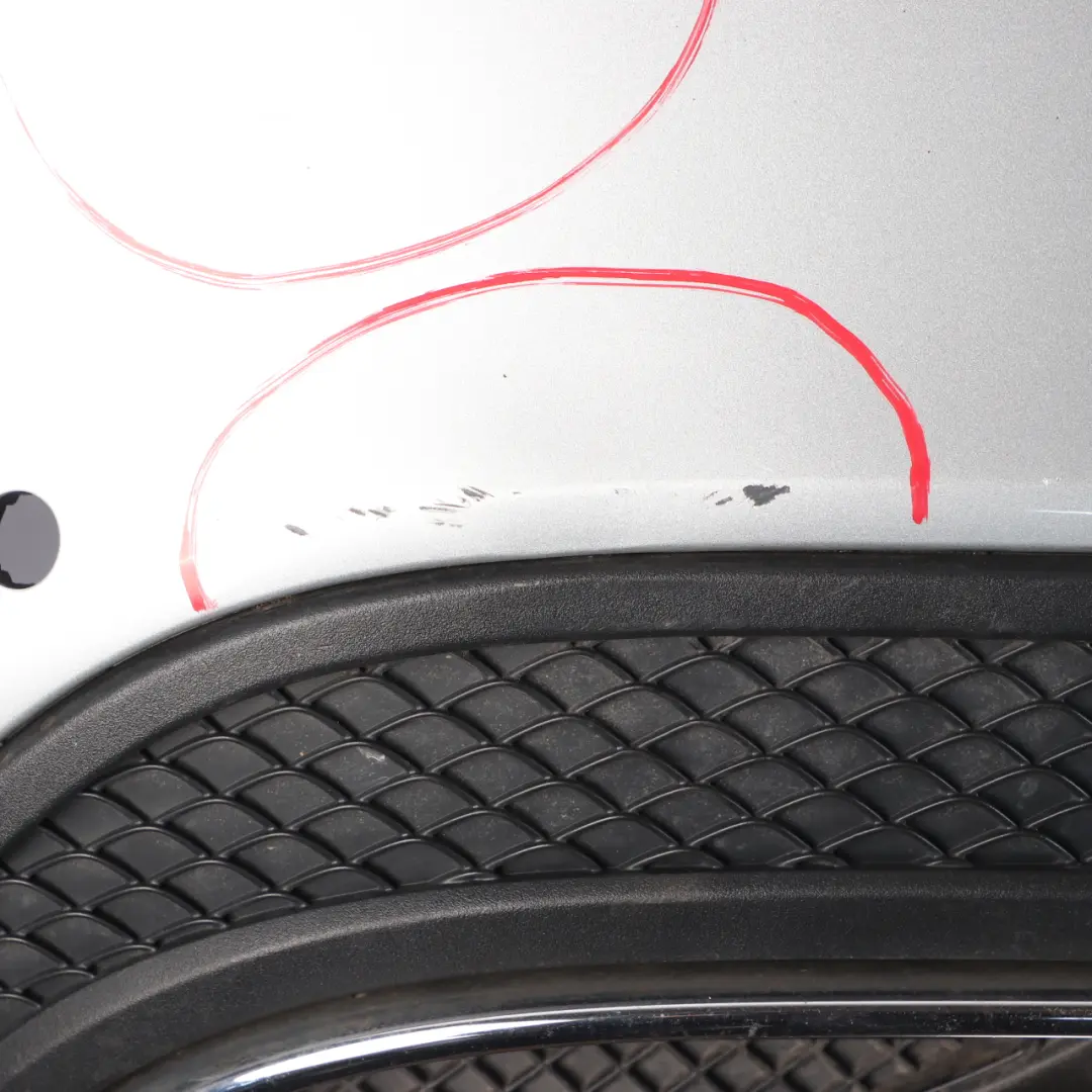 Bumper Rear Trim Panel AMG Iridium Silver Metallic - 775 to Mercedes W205 with Part number A2058856038 Mercedes W205 Bumper Rear Trim Panel AMG Iridium Silver Metallic - 775 - SKU A2058856038-IRS1 - Part number A2058856038