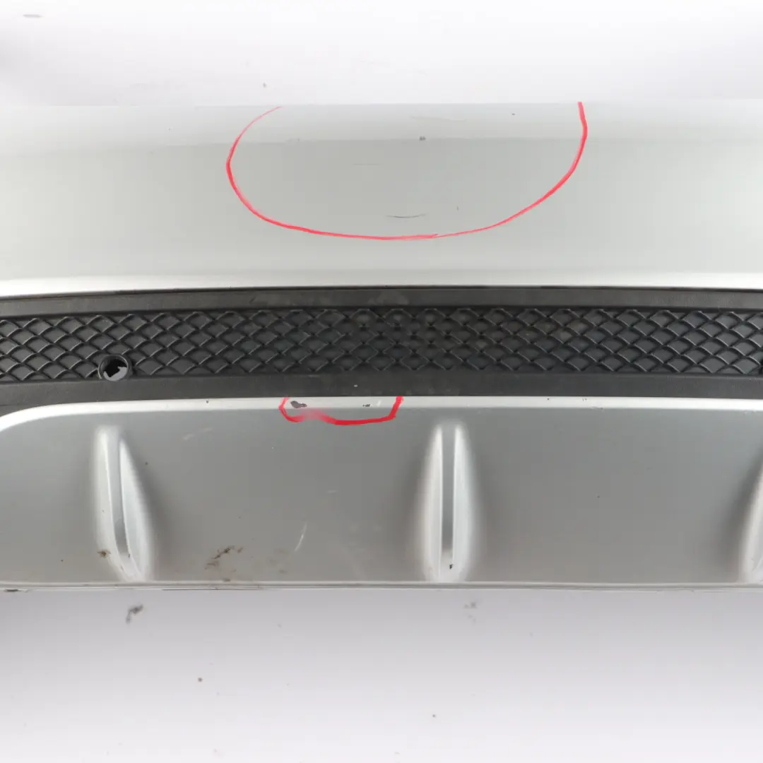 Bumper Rear Trim Panel AMG Iridium Silver Metallic - 775 to Mercedes W205 with Part number A2058856038 Mercedes W205 Bumper Rear Trim Panel AMG Iridium Silver Metallic - 775 - SKU A2058856038-IRS1 - Part number A2058856038
