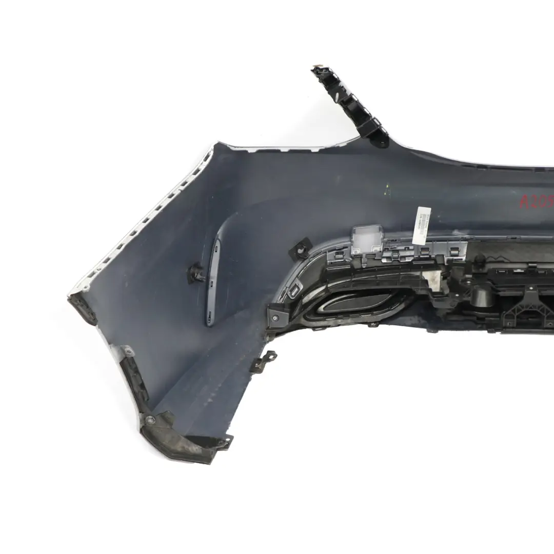 Bumper Rear Trim Panel AMG Iridium Silver Metallic - 775 to Mercedes W205 with Part number A2058856038 Mercedes W205 Bumper Rear Trim Panel AMG Iridium Silver Metallic - 775 - SKU A2058856038-IRS - Part number A2058856038