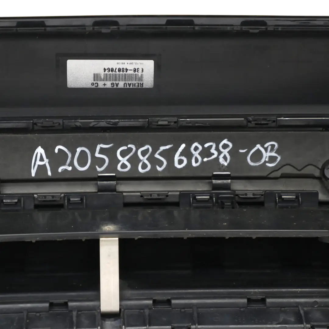 Mercedes S205 Bumper Rear Trim Panel Cover AMG Obsidian Black Metallic - 197 - SKU A2058856838-OB - Part number A2058856838