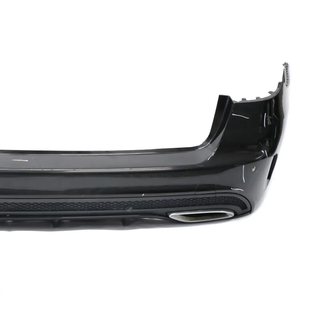 Bumper Rear Trim Panel Cover AMG Obsidian Black Metallic - 197 to Mercedes S205 with Part number A2058856838 Mercedes S205 Bumper Rear Trim Panel Cover AMG Obsidian Black Metallic - 197 - SKU A2058856838-OB - Part number A2058856838