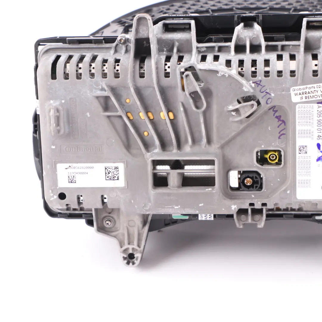 Mercedes W205 Display Screen Instrument Cluster Speedo Meter Sat Nav - SKU A2059000146-1 - Part number A2059000146