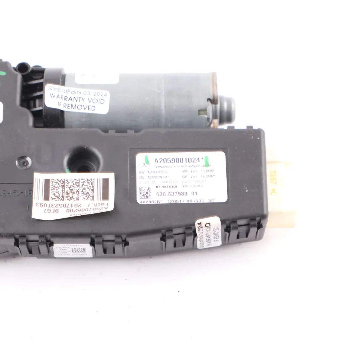 Mercedes W205 Toit ouvrant Panoramique Moteur Actionneur - SKU A2059001024 - Numéro de pièce A2059001024