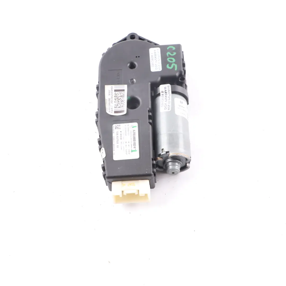 Tetto scorrevole panoramico azionamento attuatore per Mercedes W205 con numero di parte A2059001024 Mercedes W205 Tetto scorrevole panoramico azionamento attuatore - SKU A2059001024 - Numero di parte A2059001024
