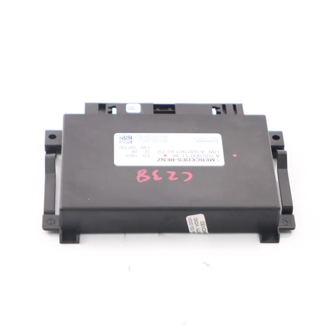 Vehicle Dynamic Transmission Control Unit Module to Mercedes C238 with Part number A2059001136 Mercedes C238 Vehicle Dynamic Transmission Control Unit Module - SKU A2059001136 - Part number A2059001136