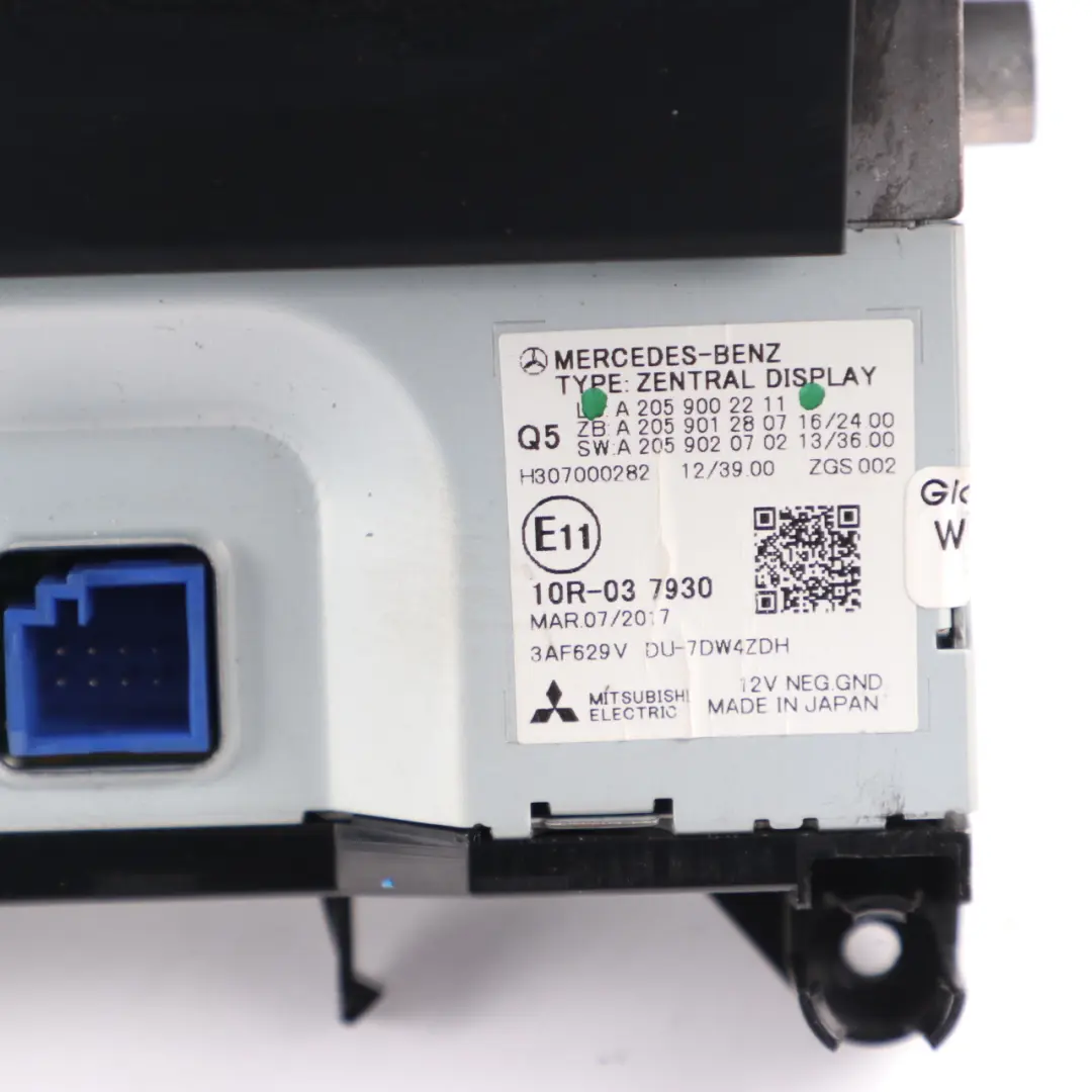  Display Mercedes C205 Dashboard Central Multimedia Bildschirm - SKU A2059002211 - Teilenummer A2059002211