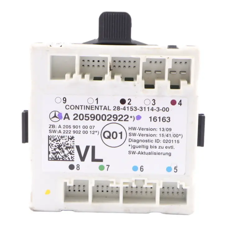  Door Module Mercedes W205 W253 C253 Front Left N/S Control Unit ECU - SKU A2059002922 - Part number A2059002922