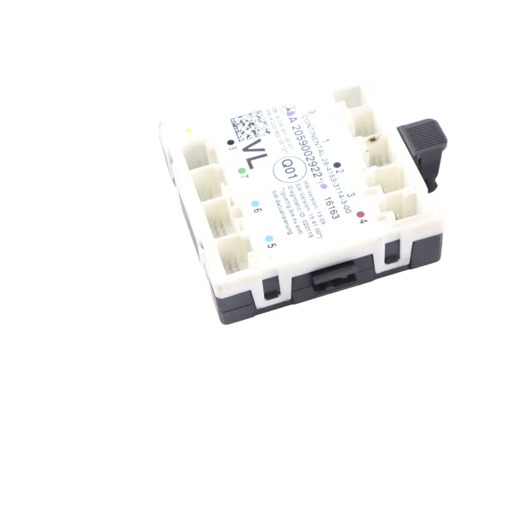  Tür Modul Mercedes W205 W253 C253 Vorne Links Steuergerät ECU - SKU A2059002922 - Teilenummer A2059002922