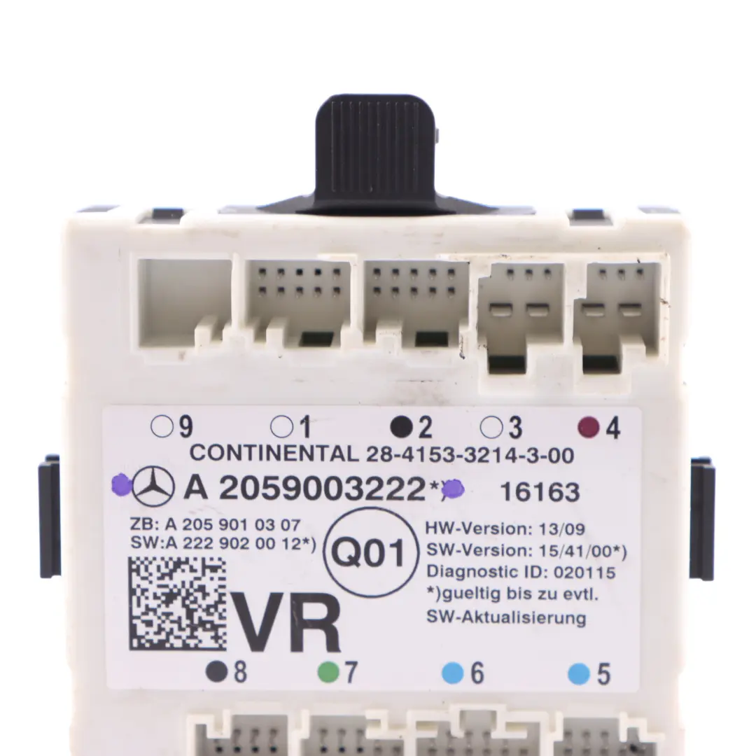 Módulo puerta Mercedes W205 W253 unidad control frontal derecho para con número de pieza A2059003222 Módulo puerta Mercedes W205 W253 unidad control frontal derecho - SKU A2059003222 - Número de pieza A2059003222