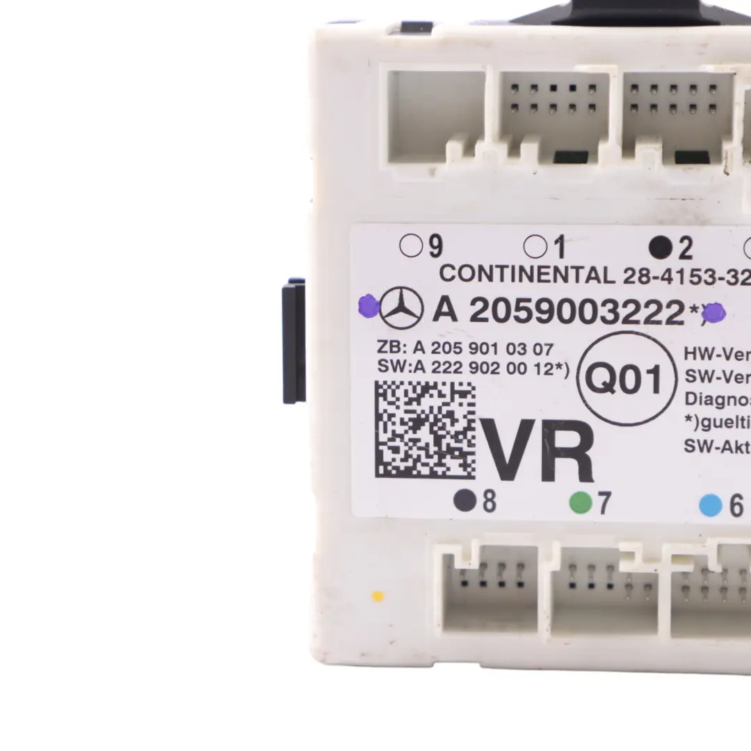 Módulo puerta Mercedes W205 W253 unidad control frontal derecho para con número de pieza A2059003222 Módulo puerta Mercedes W205 W253 unidad control frontal derecho - SKU A2059003222 - Número de pieza A2059003222