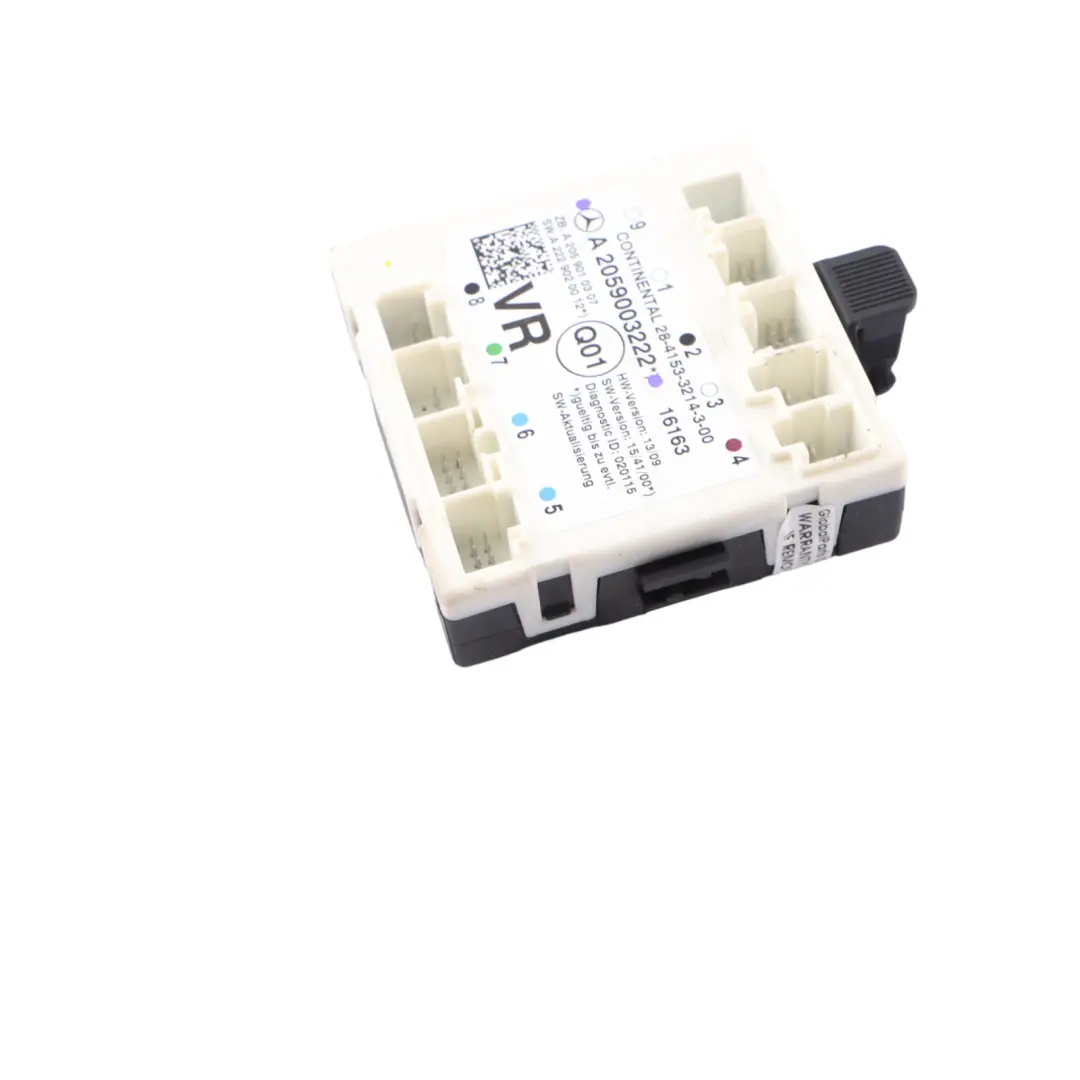  Door Module Mercedes W205 W253 Control Unit Module Front Right - SKU A2059003222 - Numéro de pièce A2059003222
