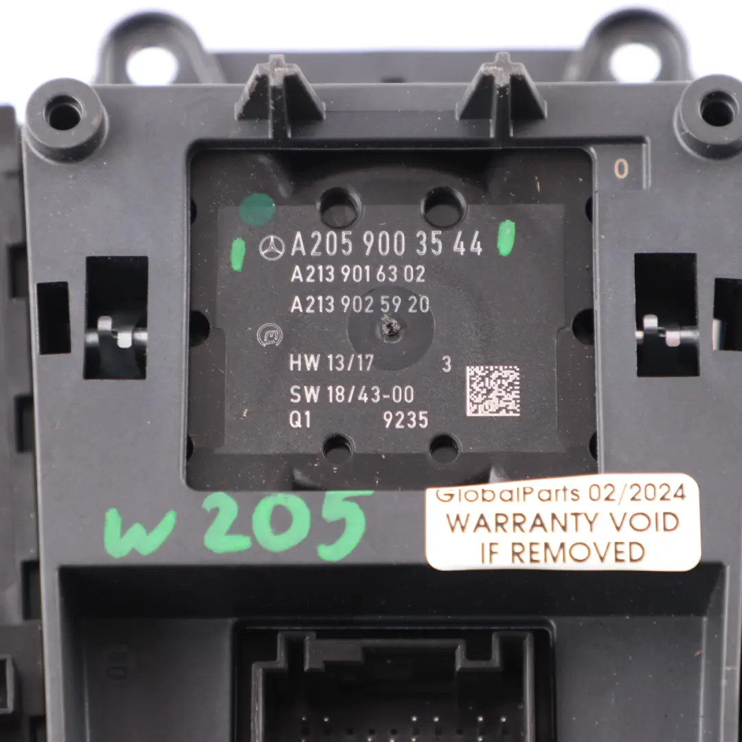 Mercedes W204 Przycisk Pokrętło Sterowania Radia Kontroler A2048707658 - SKU A2059003544 - Numer Części A2059003544