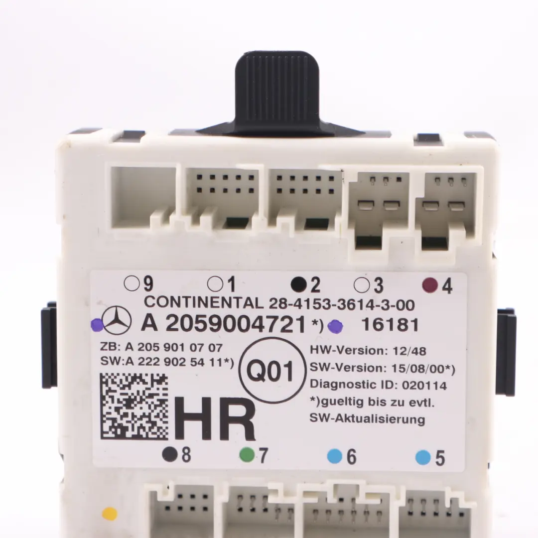 Door Module W205 Rear Right O/S Door Control Unit Module to with Part number A2059004721 Door Module W205 Rear Right O/S Door Control Unit Module - SKU A2059004721 - Part number A2059004721