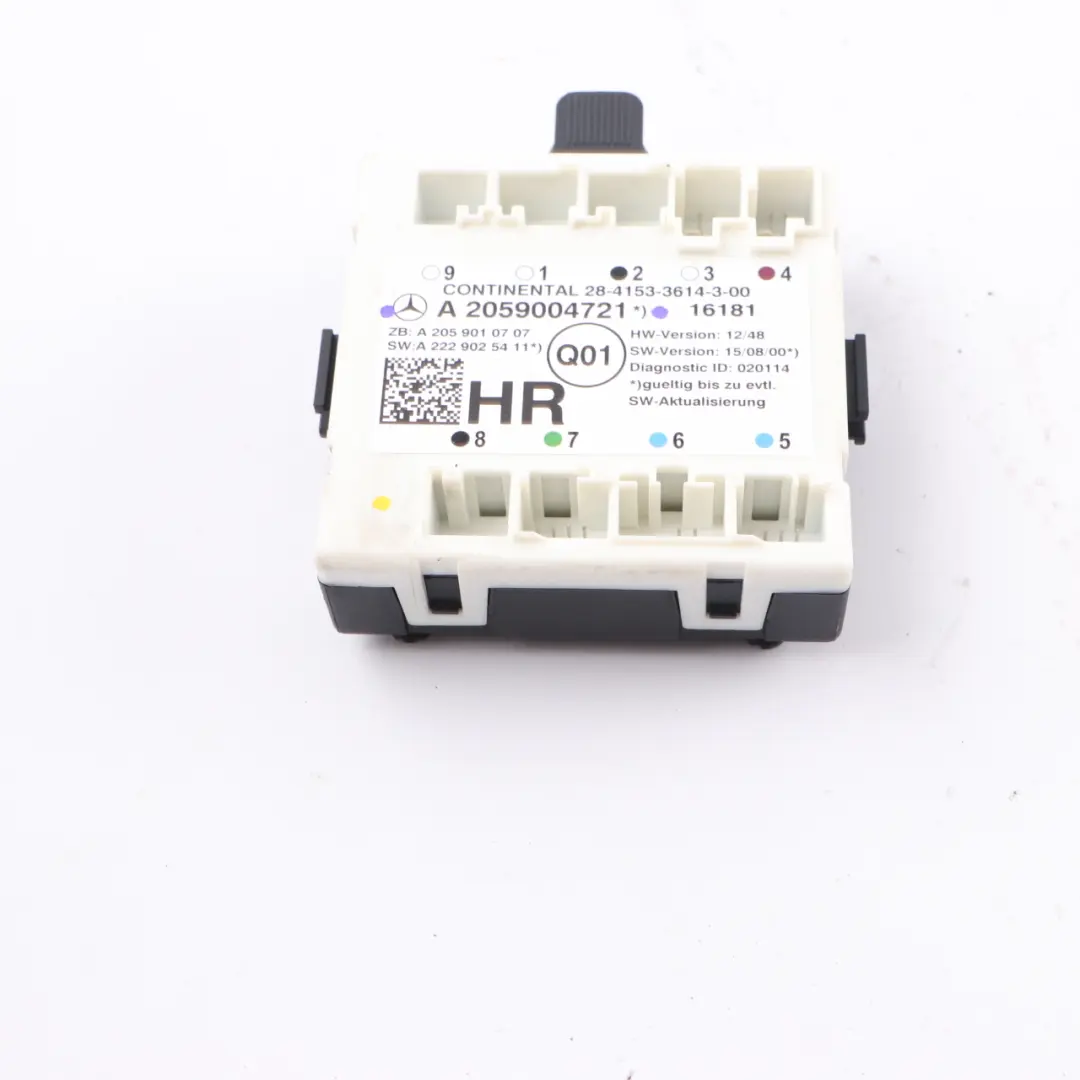 Módulo de puerta W205 Rear Right Door Control Unit Module para con número de pieza A2059004721 Módulo de puerta W205 Rear Right Door Control Unit Module - SKU A2059004721 - Número de pieza A2059004721
