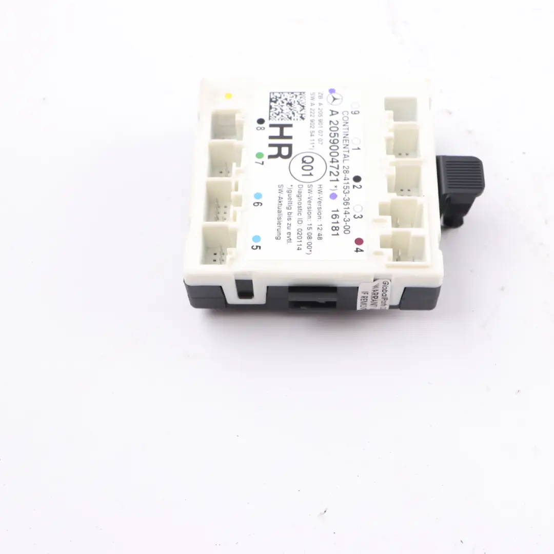 Module de porte W205 Module de commande de la porte arrière droite pour à propos du numéro de pièce A2059004721 Module de porte W205 Module de commande de la porte arrière droite - SKU A2059004721 - Numéro de pièce A2059004721