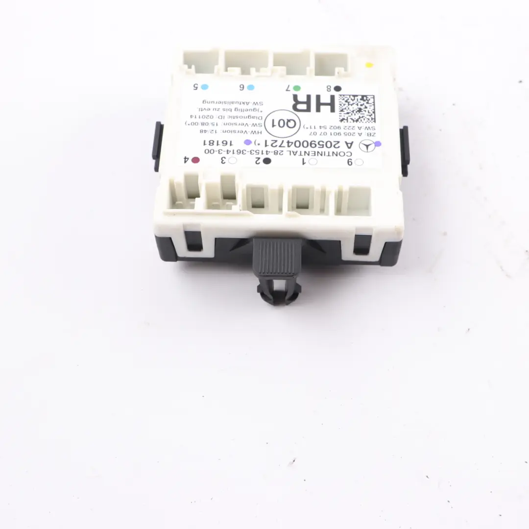  Módulo de puerta W205 Rear Right Door Control Unit Module - SKU A2059004721 - Número de pieza A2059004721