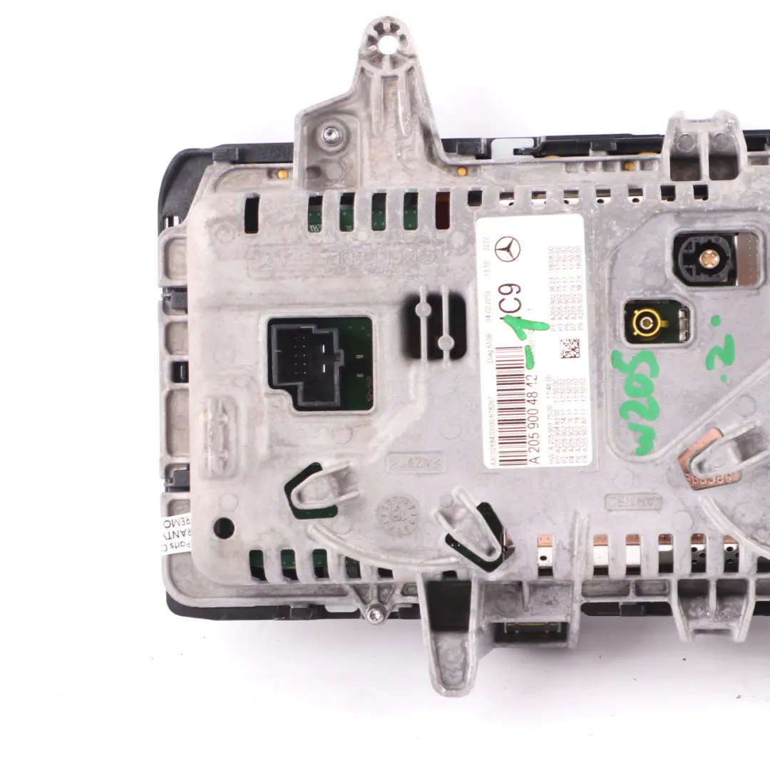 Mercedes W205 Display Screen Strumento Cluster Misuratore velocità - SKU A2059004842-1 - Numero di parte A2059004842