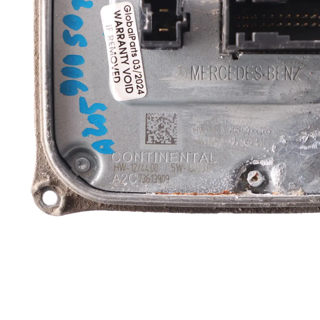 Moduł Sterownik Przetwornica Świateł do Mercedes W205 o numerze A2059005010 Mercedes W205 Moduł Sterownik Przetwornica Świateł - SKU A2059005010 - Numer Części A2059005010