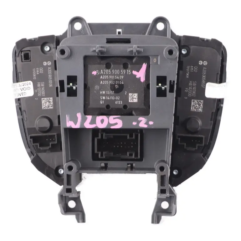 Mercedes W205 Console Panneau Commutation Sat Navigation Contrôleur - SKU A2059005915-1 - Numéro de pièce A2059005915