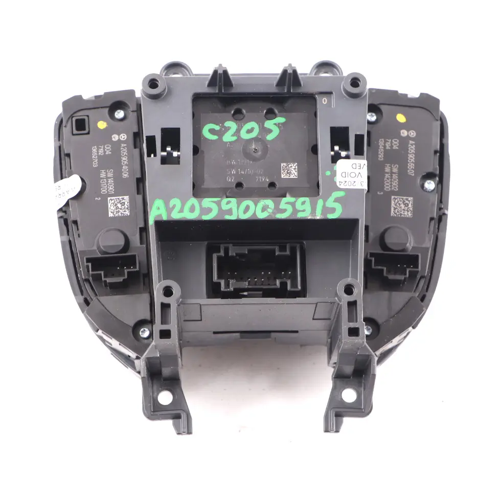 Mercedes W205 Console Commutation Sat Navigation Bouton Contrôleur - SKU A2059005915 - Numéro de pièce A2059005915