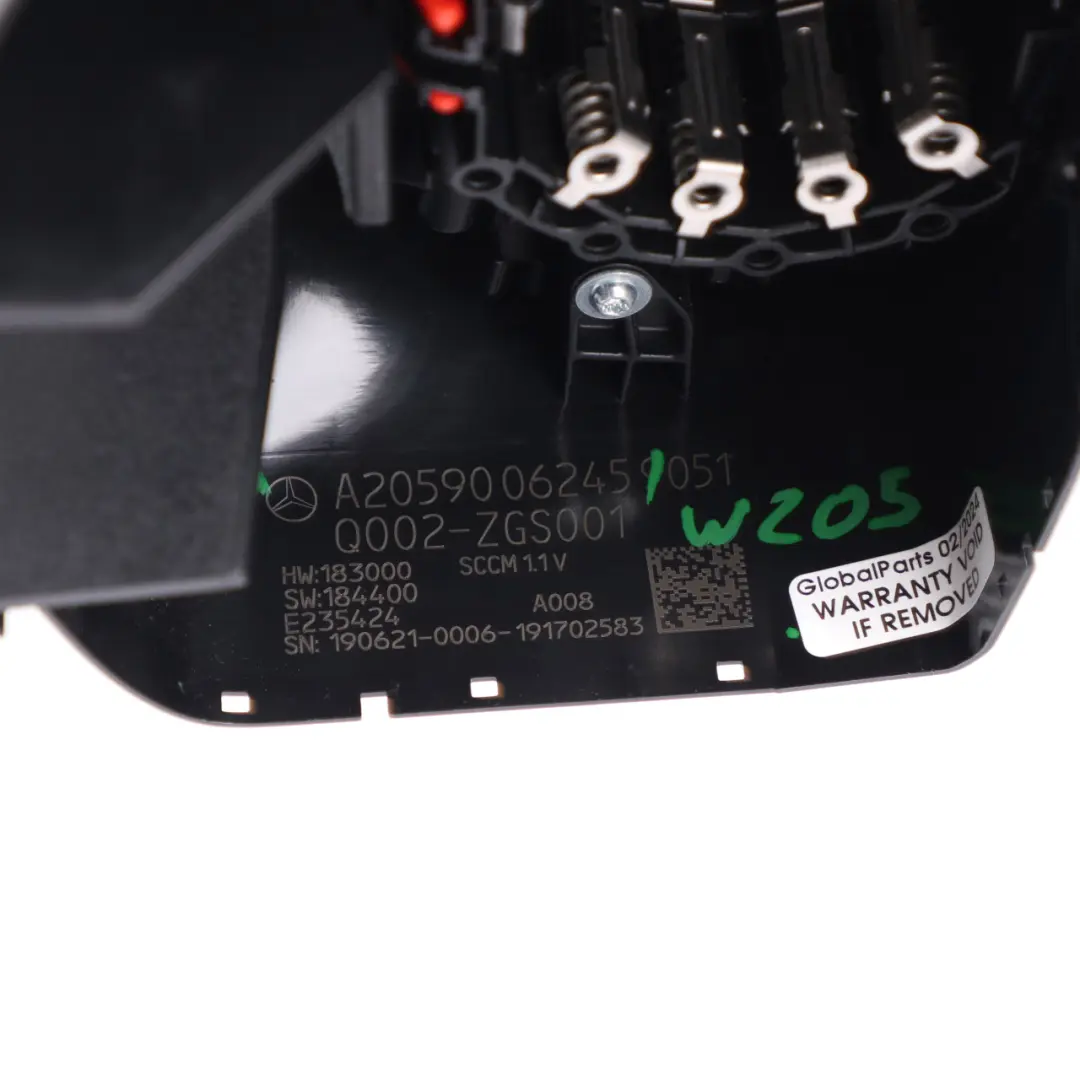Mercedes W205 Steering Column Cluster Switch Wiper Stalk Slip Sqiub - SKU A2059006245 - Part number A2059006245