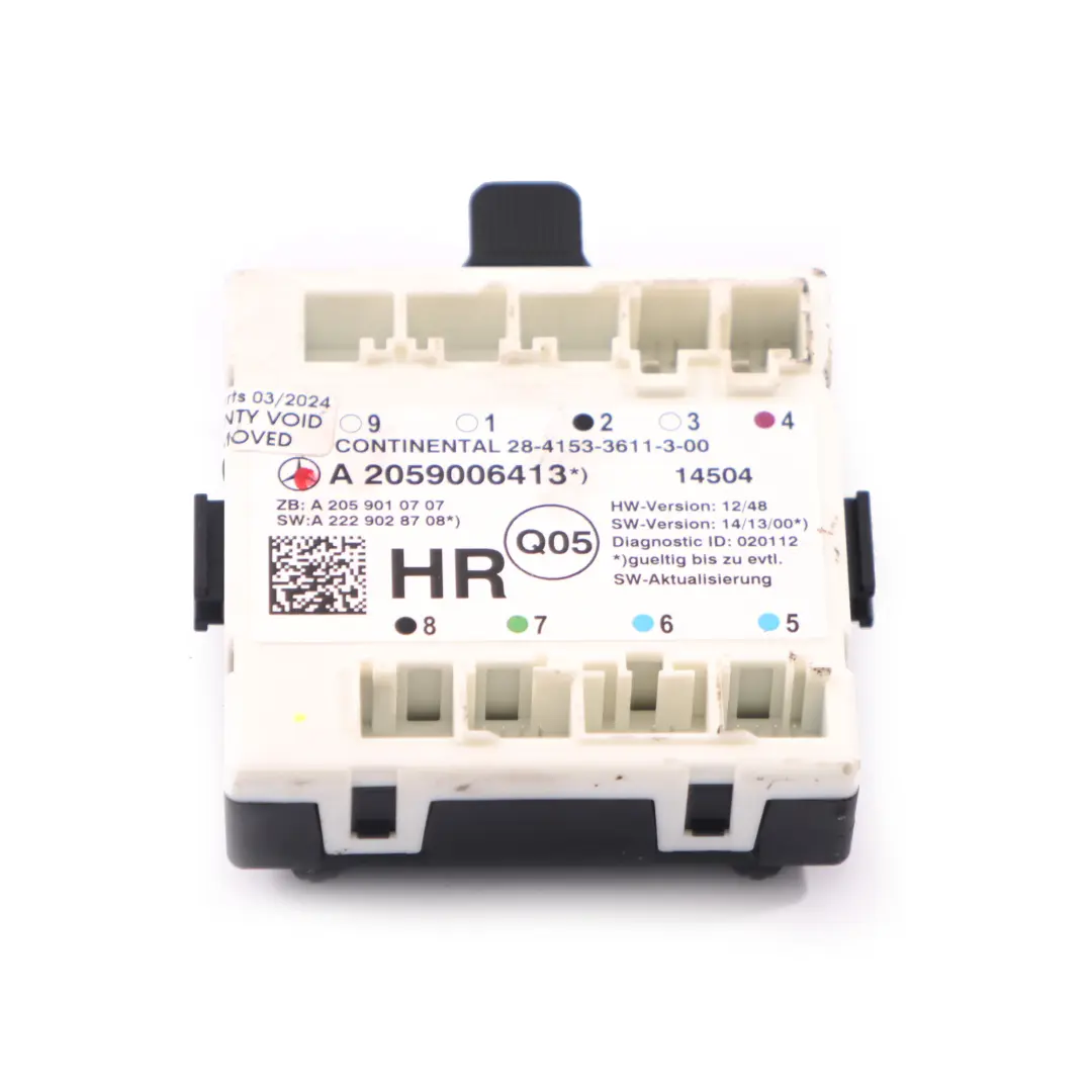 Mercedes W205 Moduł Sterownik Drzwi ECU Prawy Tył - SKU A2059006413 - Numer Części A2059006413