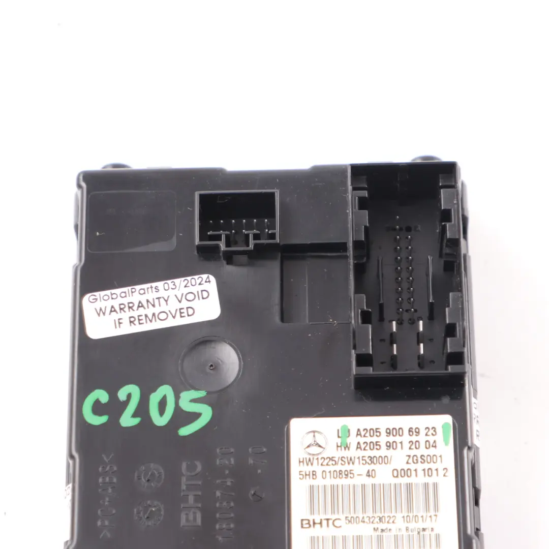 Air Conditioning Module Mercedes C205 X253 A/C Control Unit ECU - SKU A2059006923 - Part number A2059006923