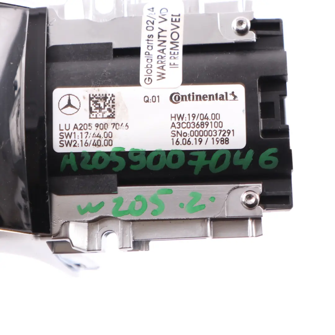 Mercedes W205 Console centrale Panneau commande instruments Touchpad - SKU A2059007046 - Numéro de pièce A2059007046
