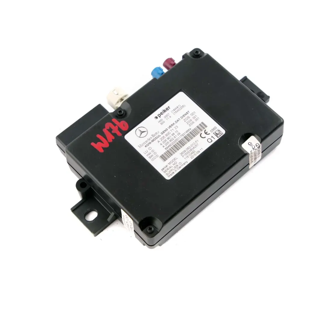 Telematics Communication Control Unit Module to Mercedes W176 W212 W246 with Part number A2059007123 Mercedes W176 W212 W246 Telematics Communication Control Unit Module - SKU A2059007123 - Part number A2059007123
