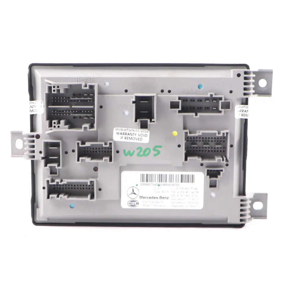 Modulo SAM Mercedes W205 Baule posteriore Modulo di controllo SAM per con numero di parte A2059007143 Modulo SAM Mercedes W205 Baule posteriore Modulo di controllo SAM - SKU A2059007143 - Numero di parte A2059007143