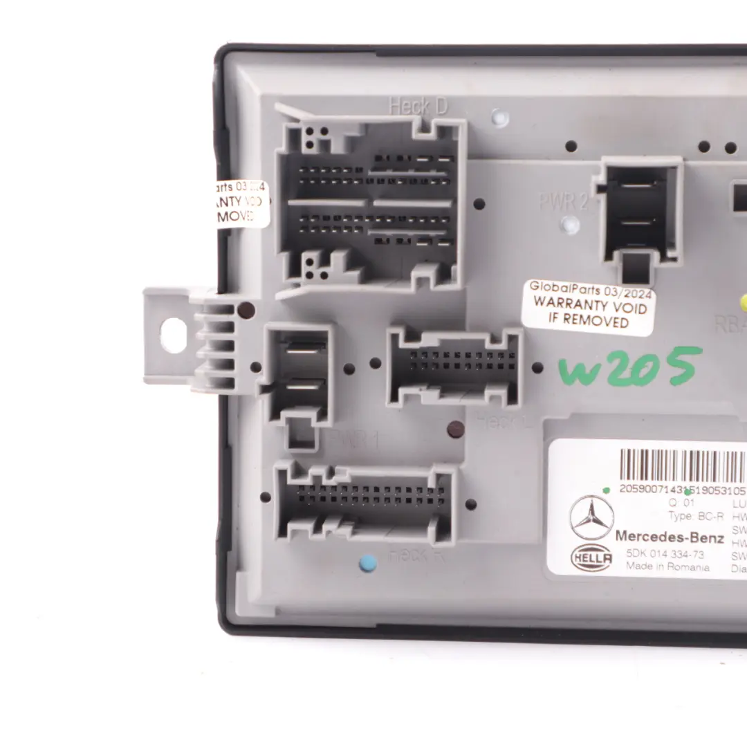 Module SAM Mercedes W205 Module de contrôle SAM arrière du coffre pour à propos du numéro de pièce A2059007143 Module SAM Mercedes W205 Module de contrôle SAM arrière du coffre - SKU A2059007143 - Numéro de pièce A2059007143